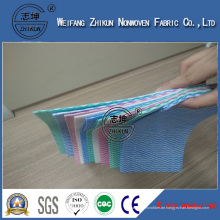 China Nichtgewebtes Gewebe Spunlace-Polyester-Gewebe-Abwischen-nichtgewebtes Gewebe lamelliert